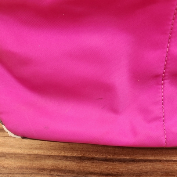 Michael Kors Fuchsia Tote With Silver Hardware & Finishings - Picture 7 of 15